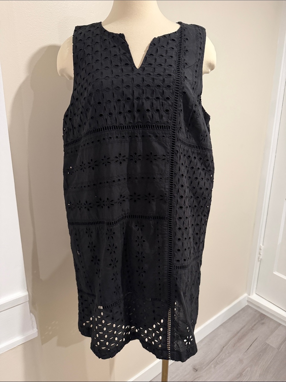 Lucky Brand Black Eyelet Dress